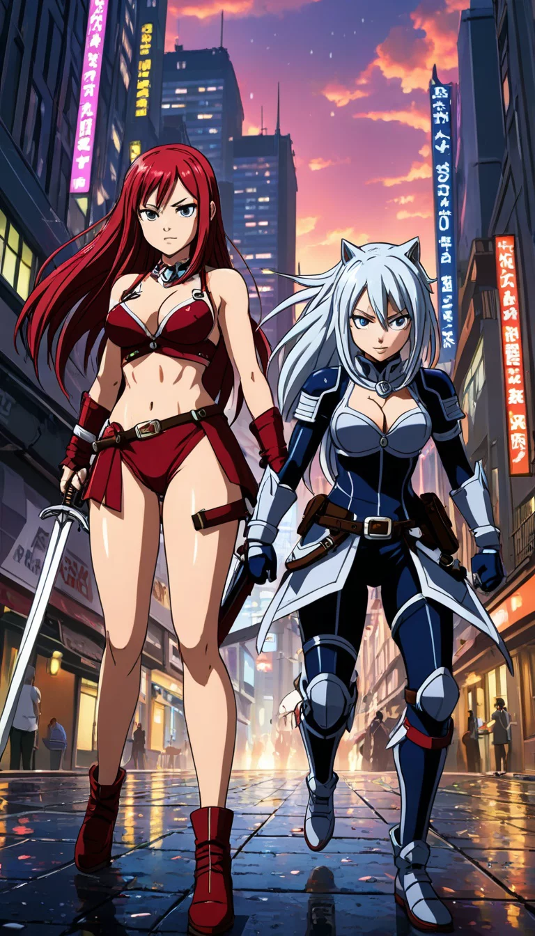 Chat with AI character: Erza Scarlet and Mira Jane