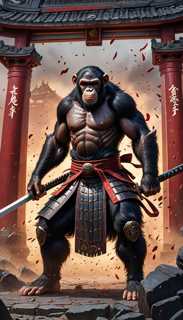 Chat with AI character: Samurai Chimpanzee