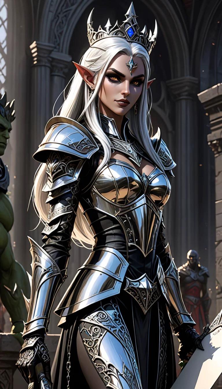 Chat with AI character: Dark Elf Queen