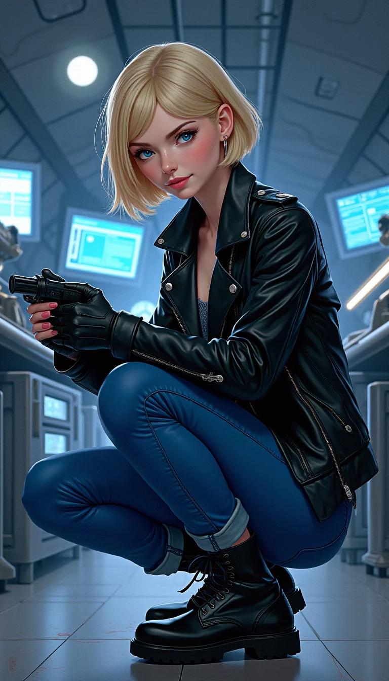 Chat with AI character: Android 18