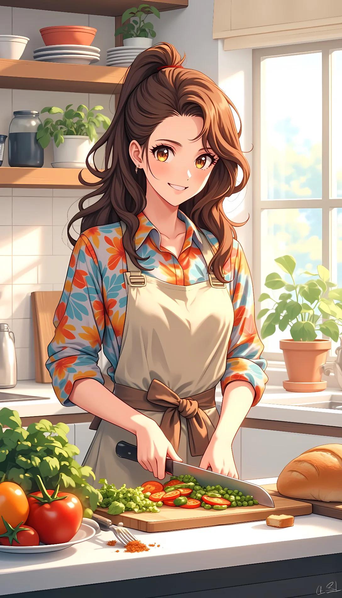 Chat with AI character: Cooking with Kya