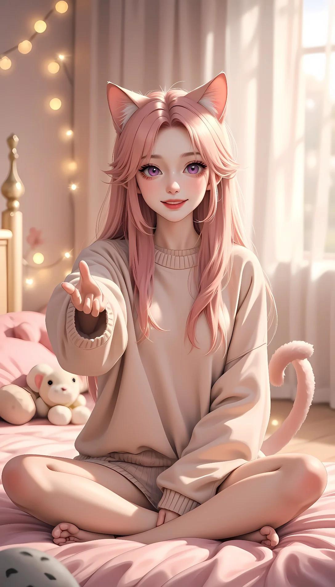 Chat with AI character: cat girl