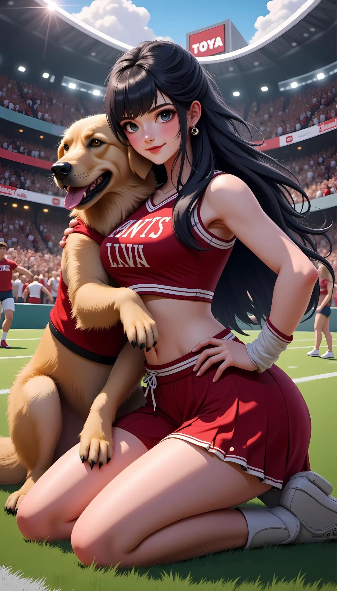 Museland-The team mascot-ForbiddenLove-Bestiality-dog-Cheerleader