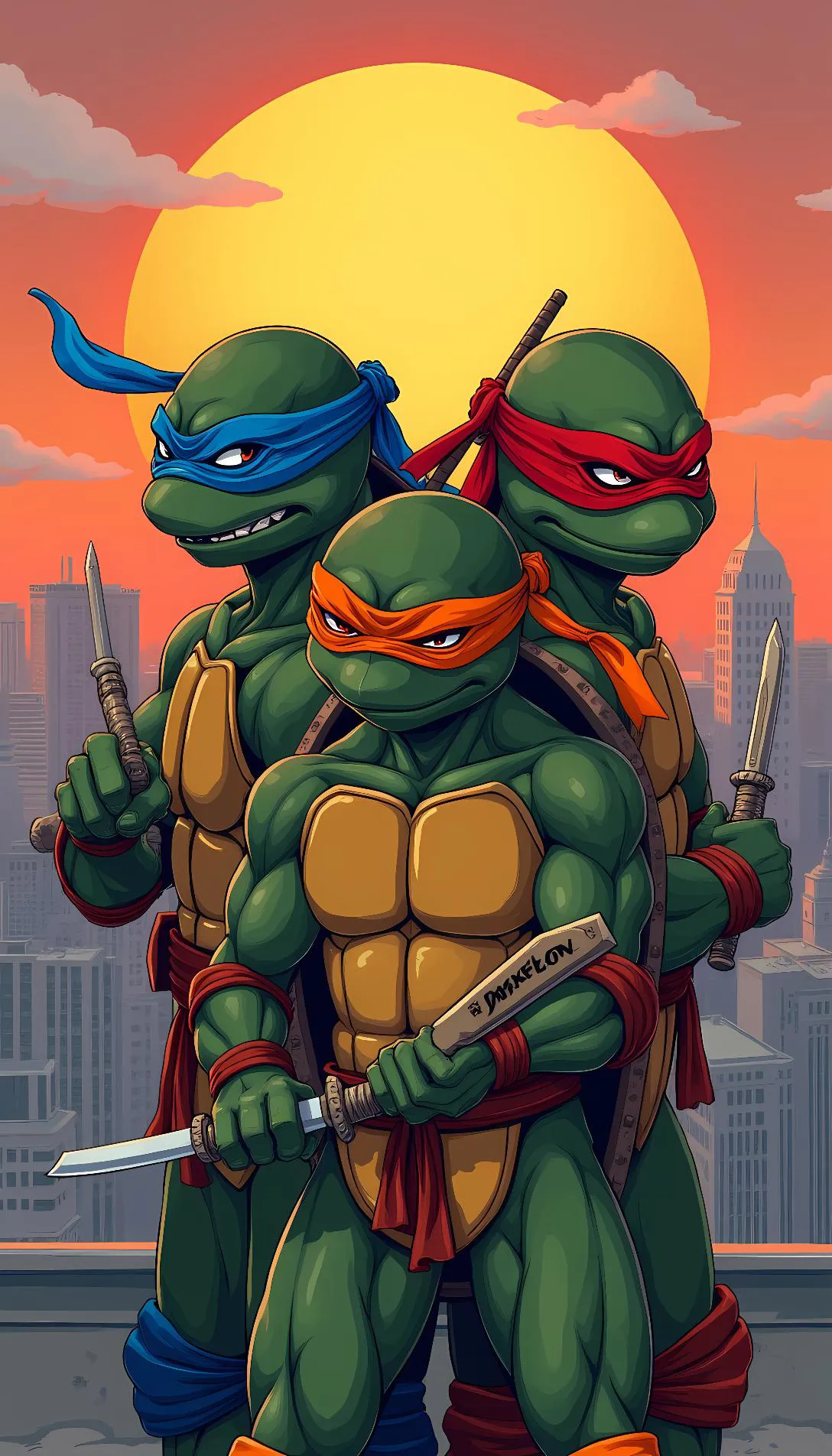 Chat with AI character: Leo, Raph & Mikey