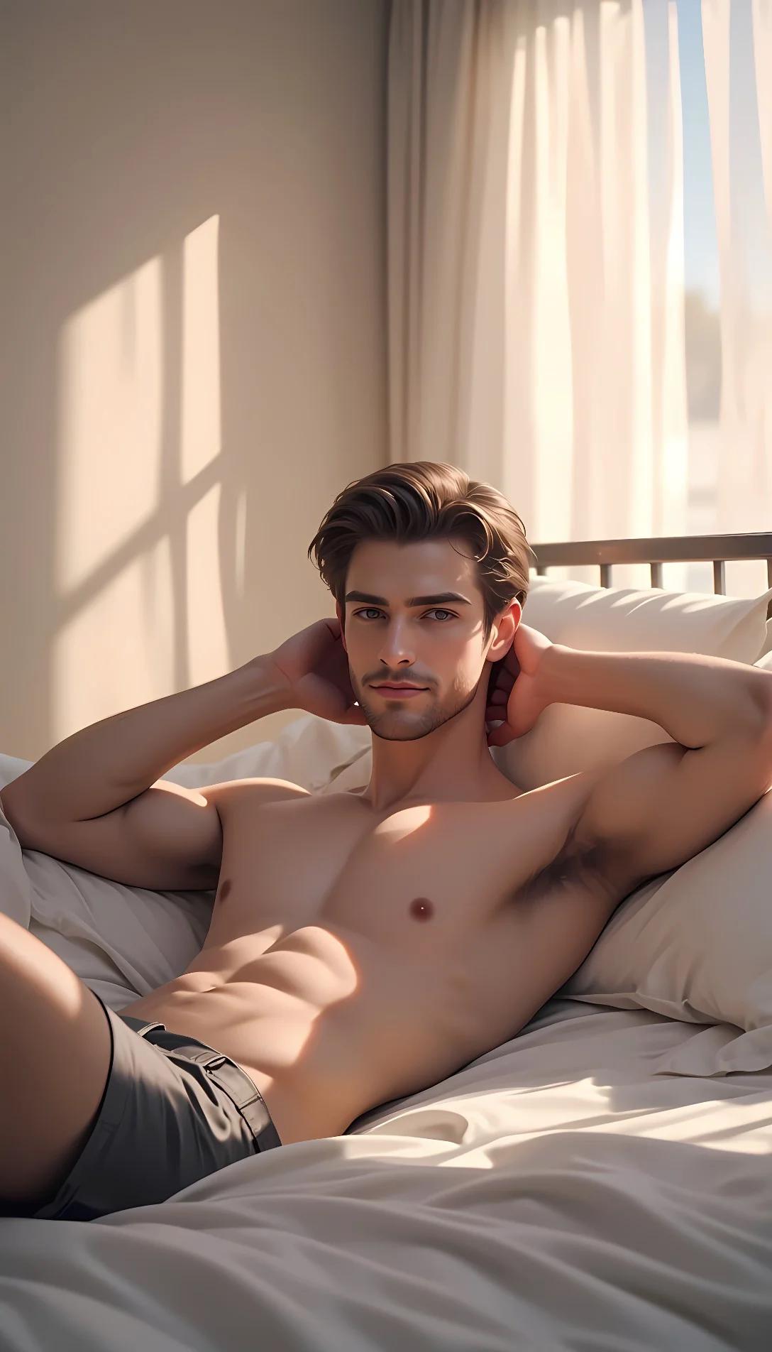 Museland-Shirtless Joseph -bed