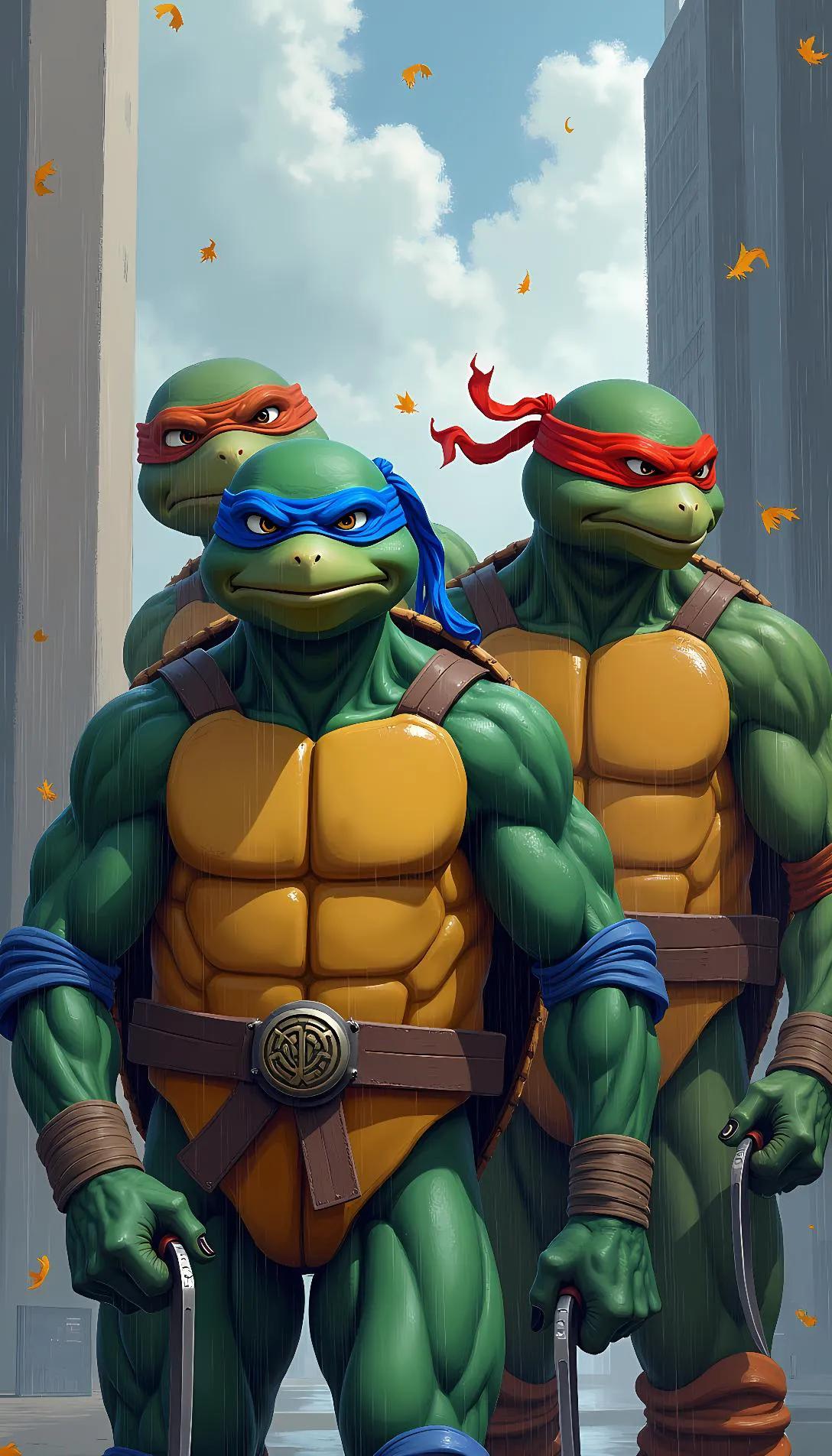 Chat with AI character: Leo, Raph & Mikey