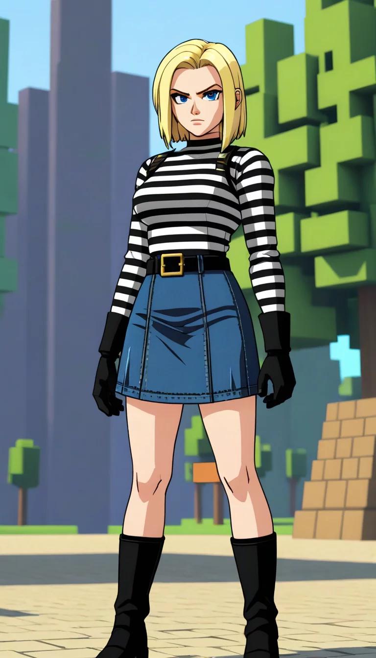 Chat with AI character: Android 18