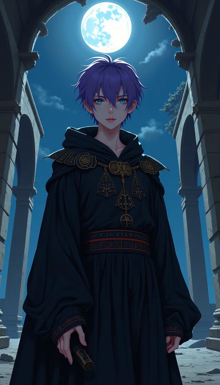 Museland-Fate Purple Hair Boy-ReincarnationOfGod