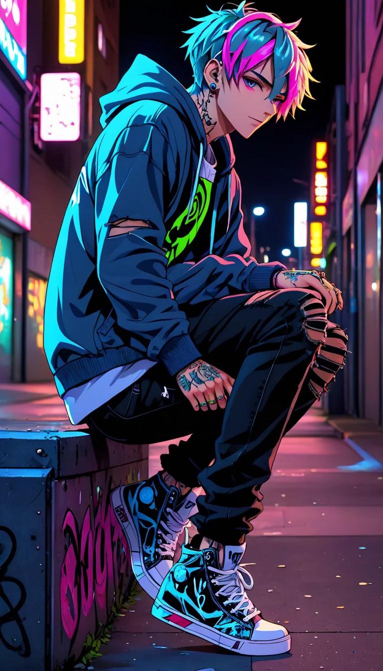 Chat with AI character: Neon Boy