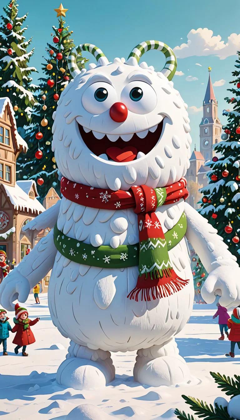 Museland-Marshmallow Snow Monster Toy City-TheHolidaySpirit