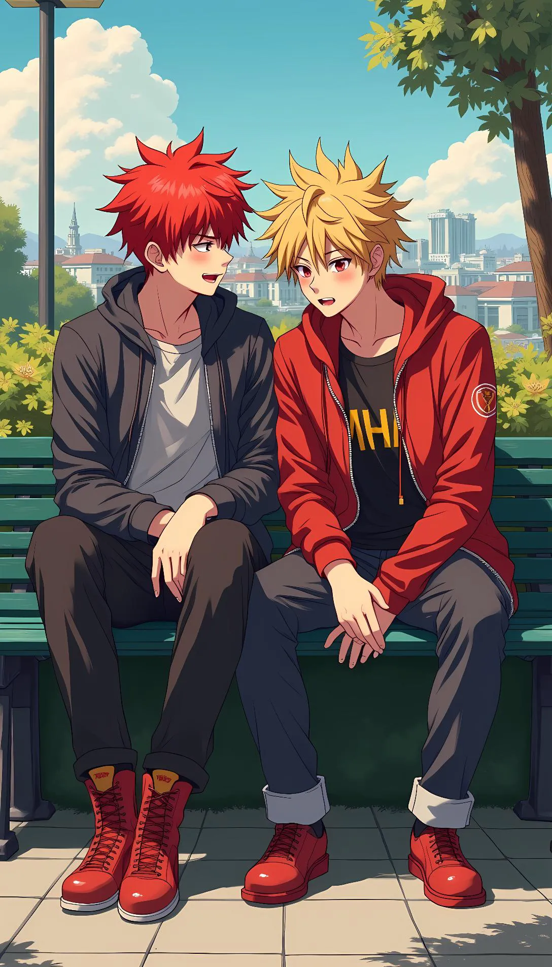 Chat with AI character: Kirishima and Bakugo