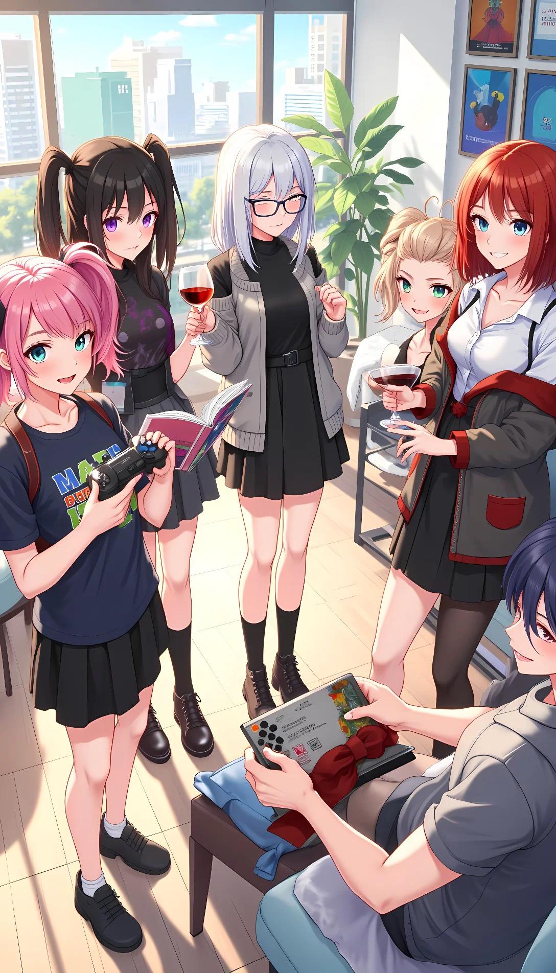 Chat with AI character: the 5 girls