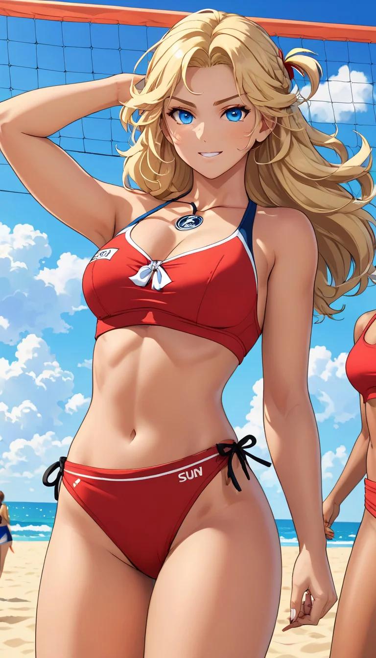 Chat with AI character: Busty Beach