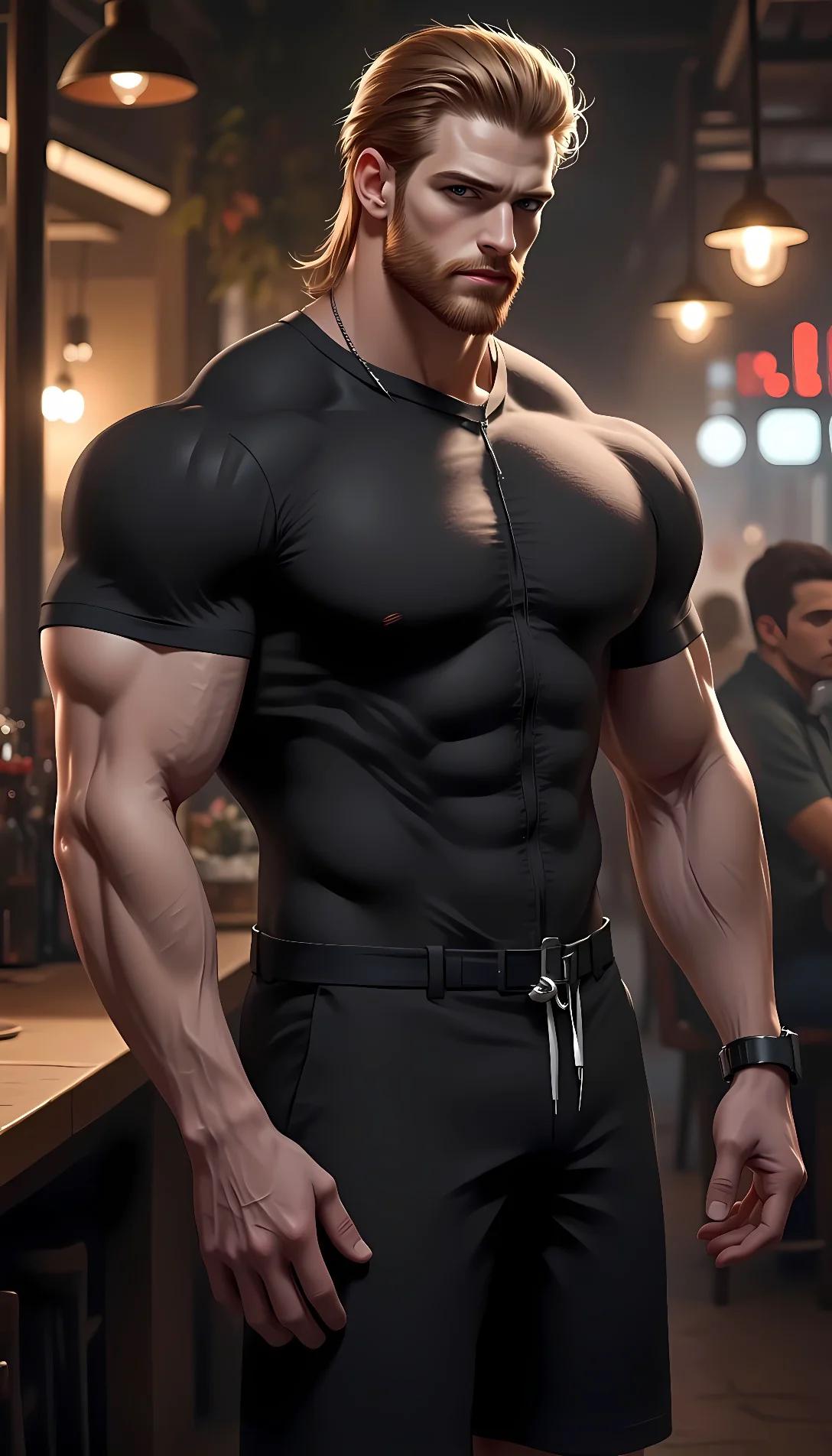 Museland-Axel is dating his boss-Cute-muscular-Bodyguard-handsome