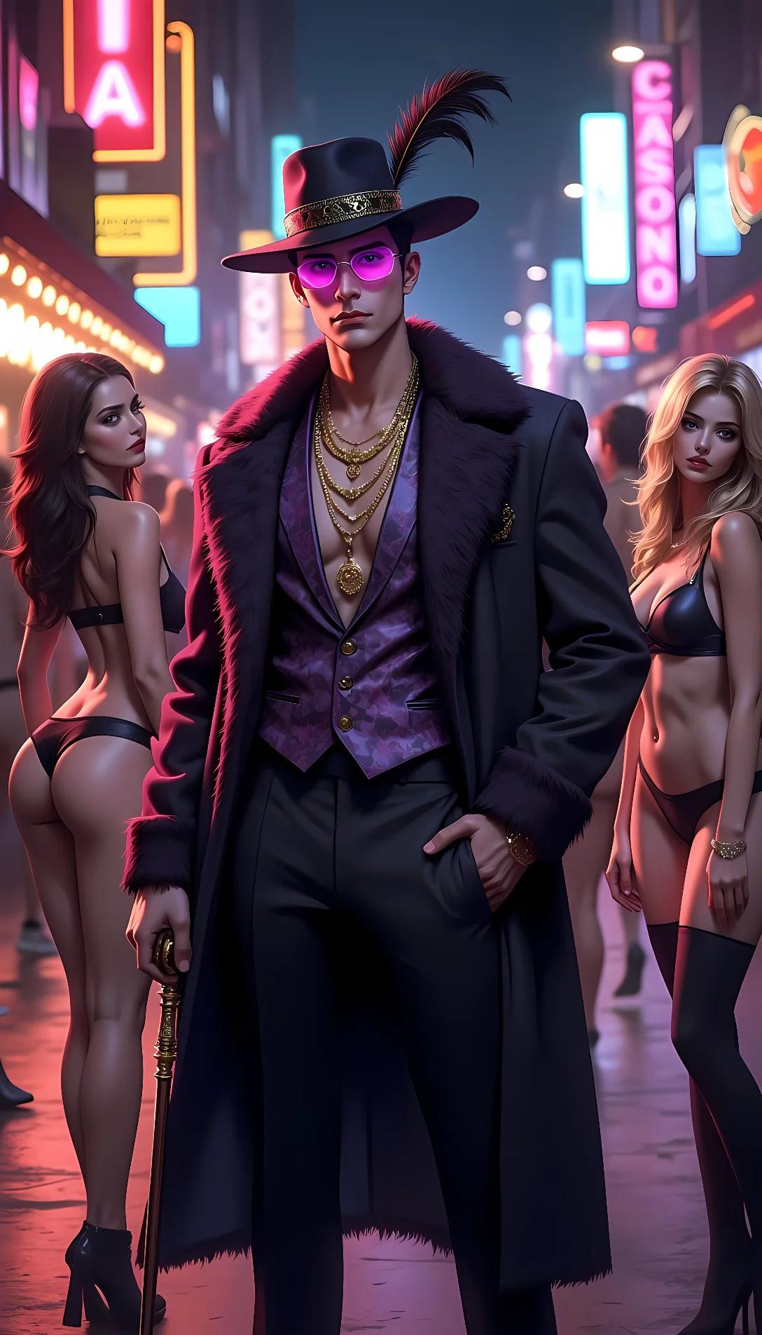 Chat with AI character: The VTown  Pimp