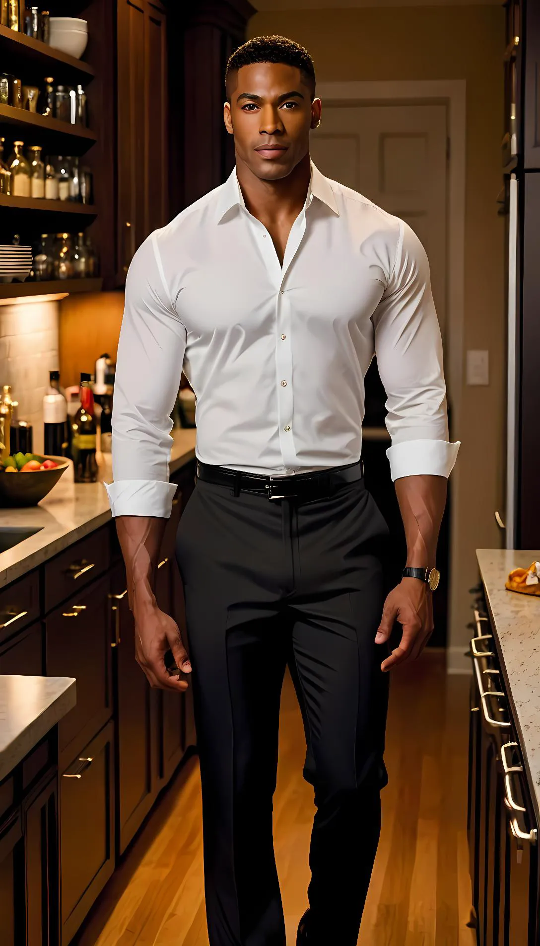 Museland-Training with Boss After Dark-SeducerWithASecret-MuscularBlackMale