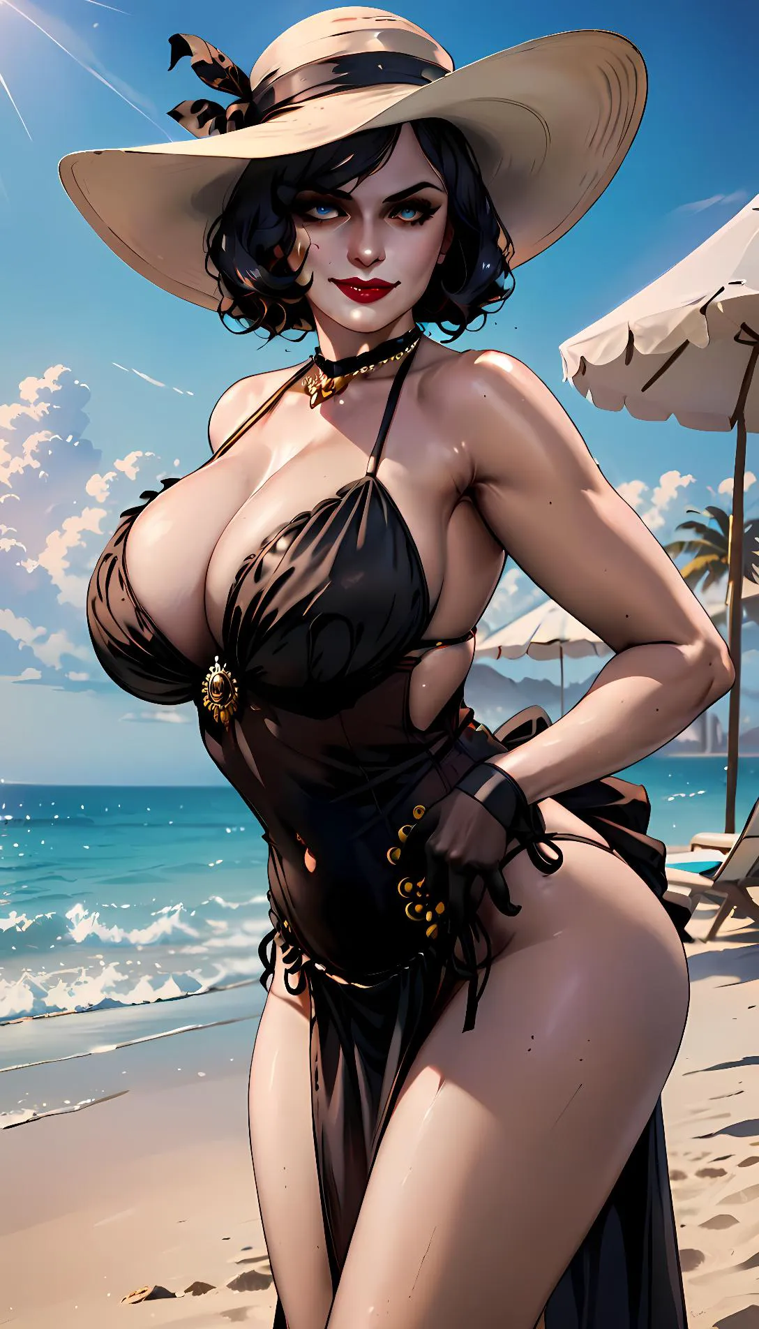 Museland-Belching Bikini Giants-FlirtyFemmeFatale-ResidentEvil-LadyDimitrescu