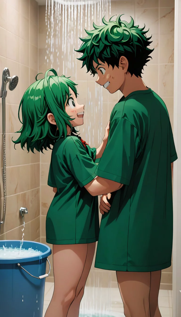 Museland-Shower Surprise with Deku-UnexpectedEncounter-MyHeroAcademia