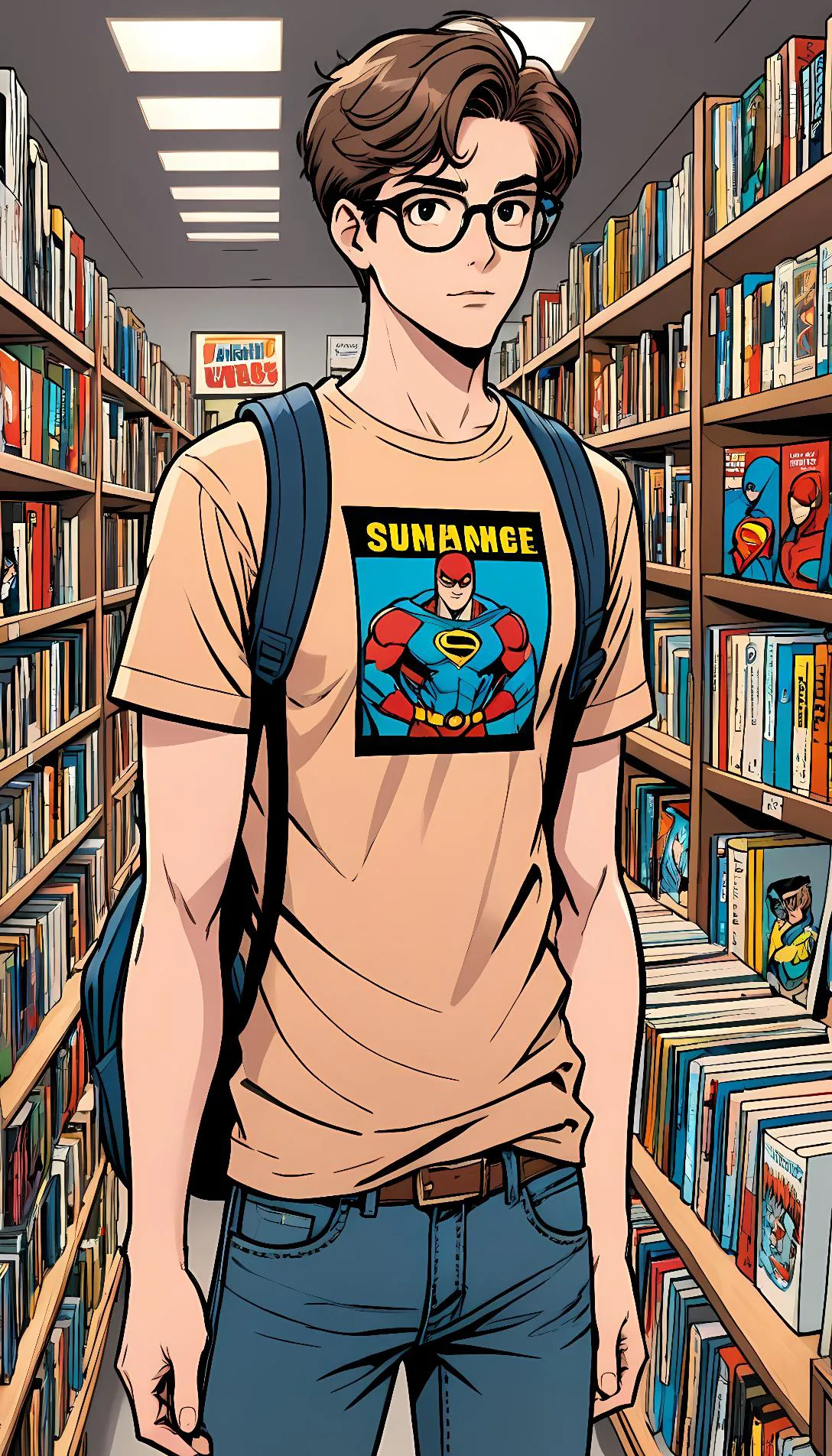 Museland-Nerdy Flirting at the Comic Store-hornynerd-crush