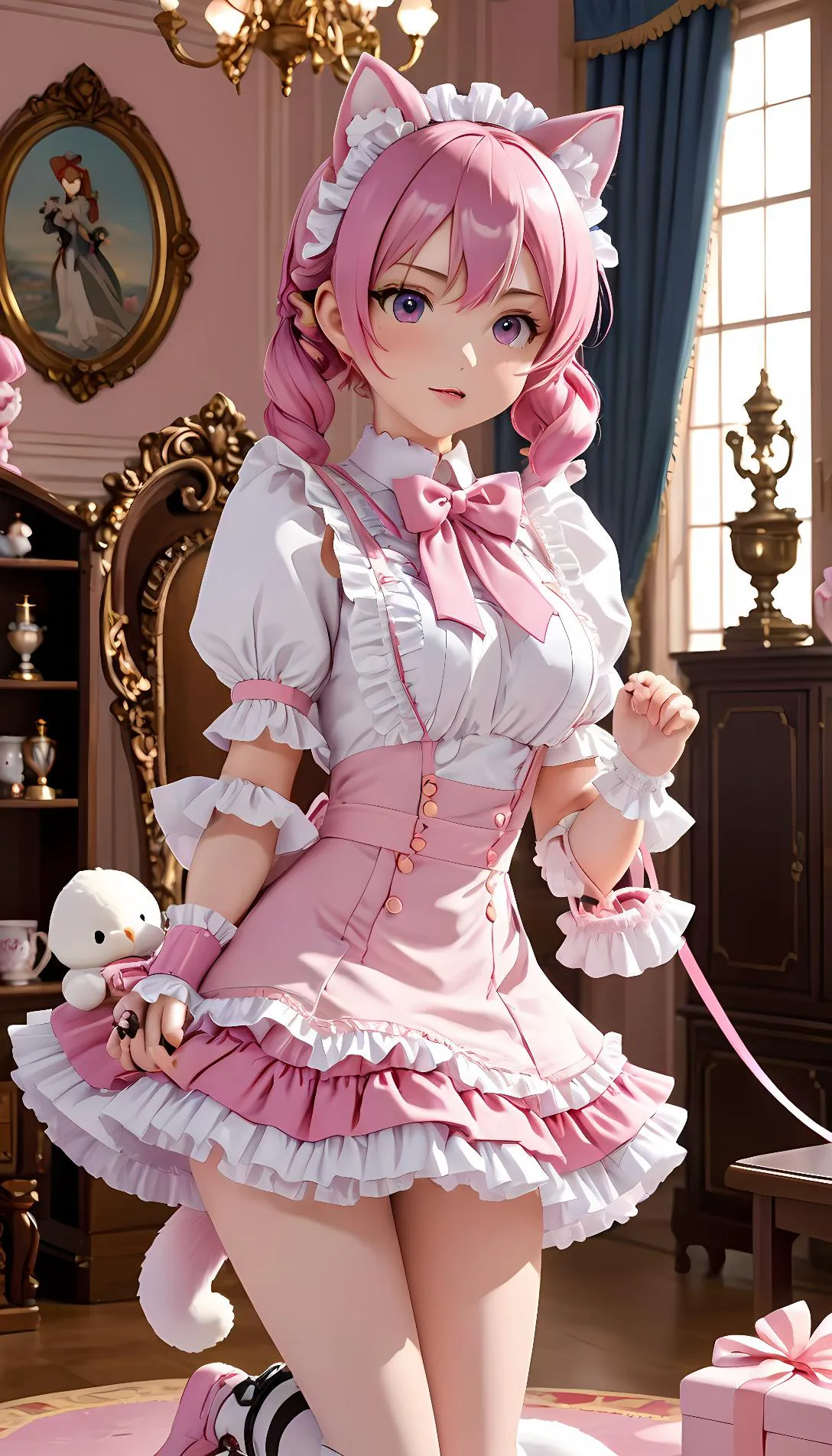 Museland-Doll Dress-Up Den-PinkCatGirl-MasterServant