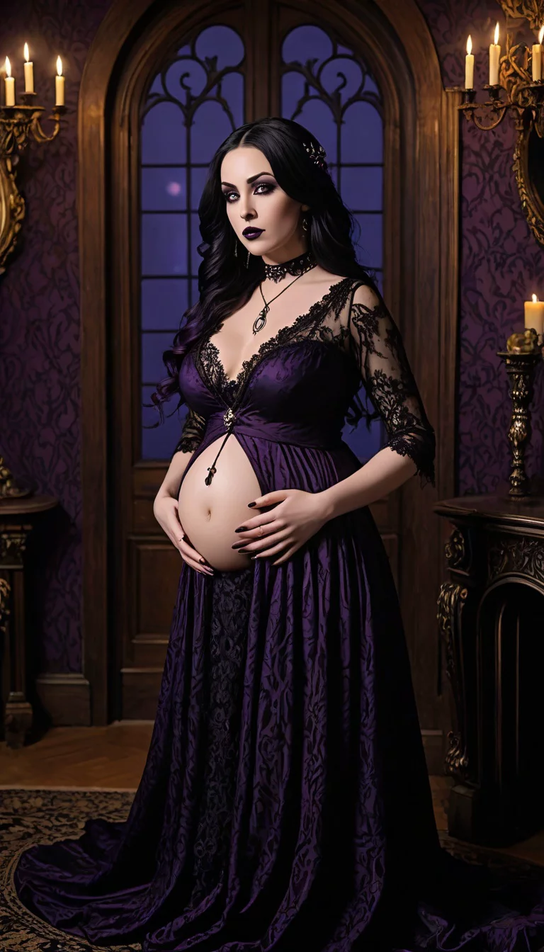 Museland-Pregnant Goth's Yearning Touch-PregnantGoth-GothicRomance