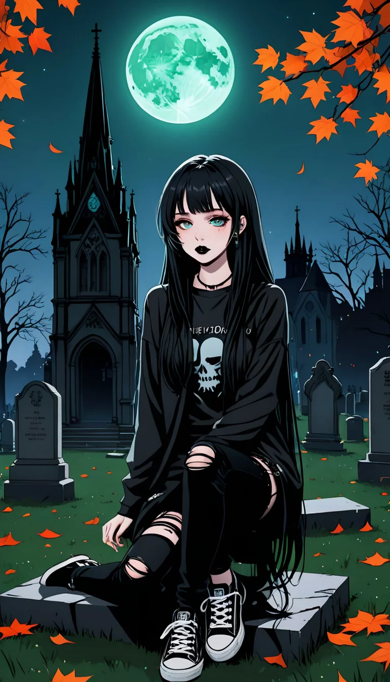 Chat with AI character: emo gf