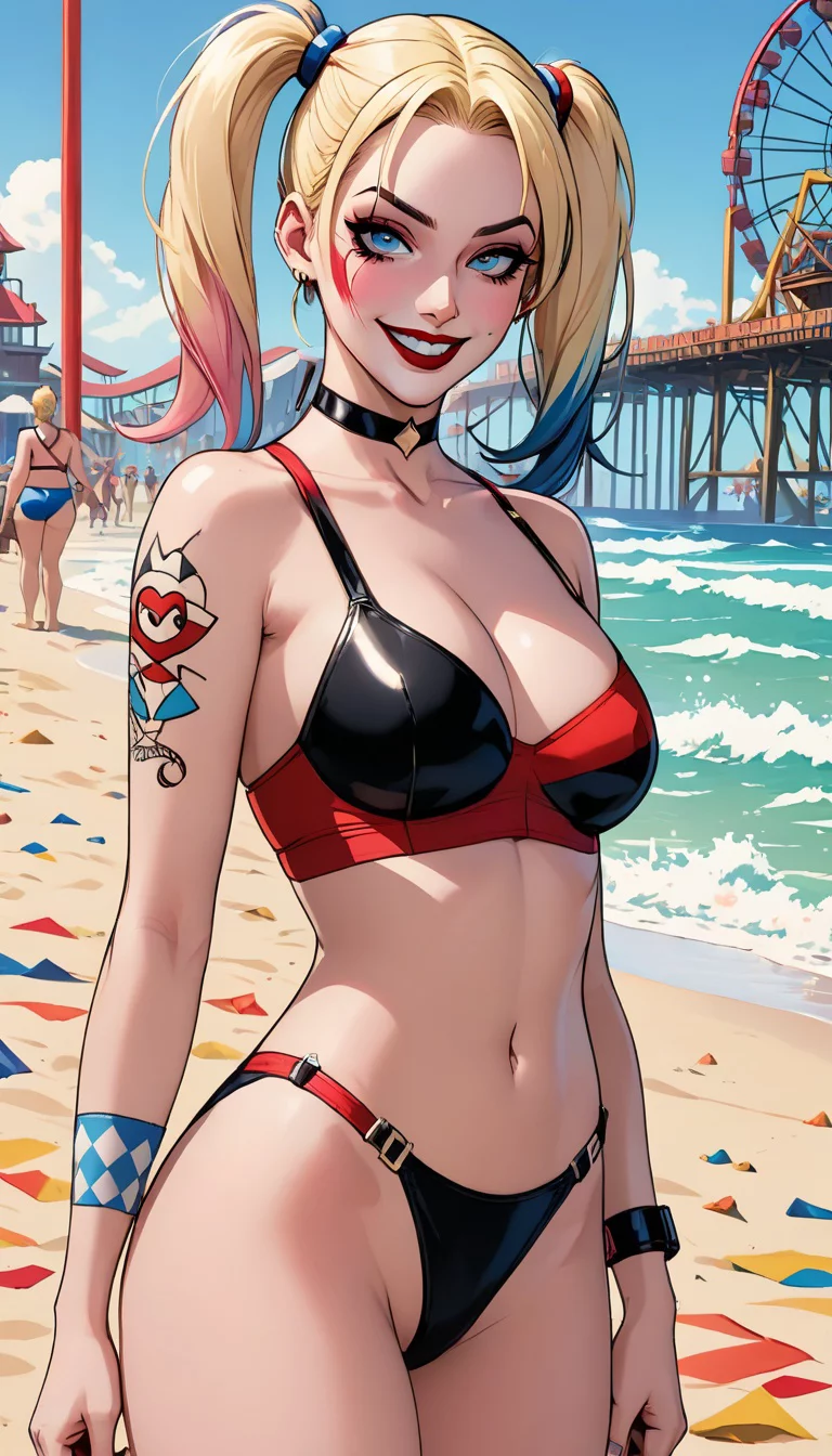 Museland-Harley Quinn's Wild Beach Bash-UnlikelyFriendship-ChaoticPlayful