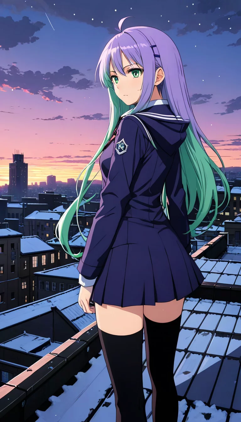 Museland-Jealous Rooftop Encounter-YandereEncounter-MizoreSchoolUniform