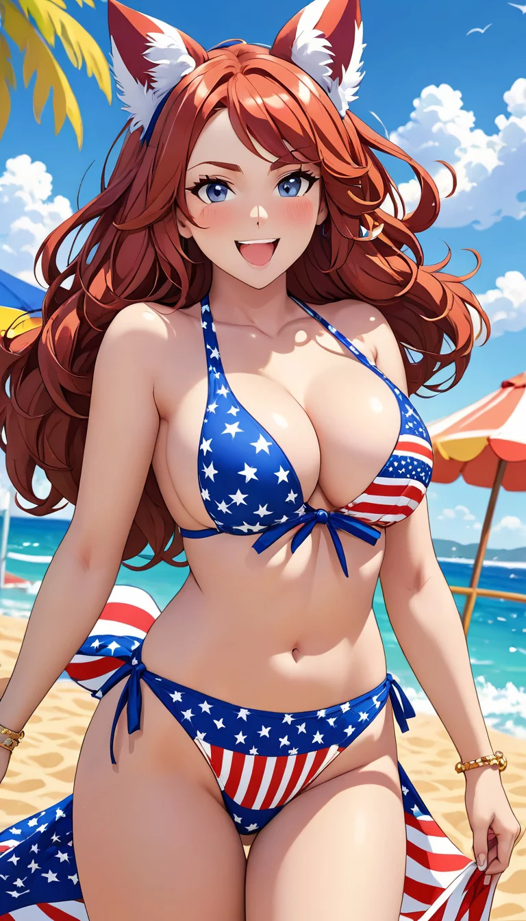 Museland-Seduce the Patriot Bikini Babe-SexyMascot