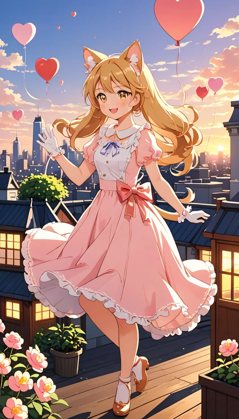 Museland-Neko's Rooftop Birthday Bash-MagicalGirlfriend-GoldenNeko