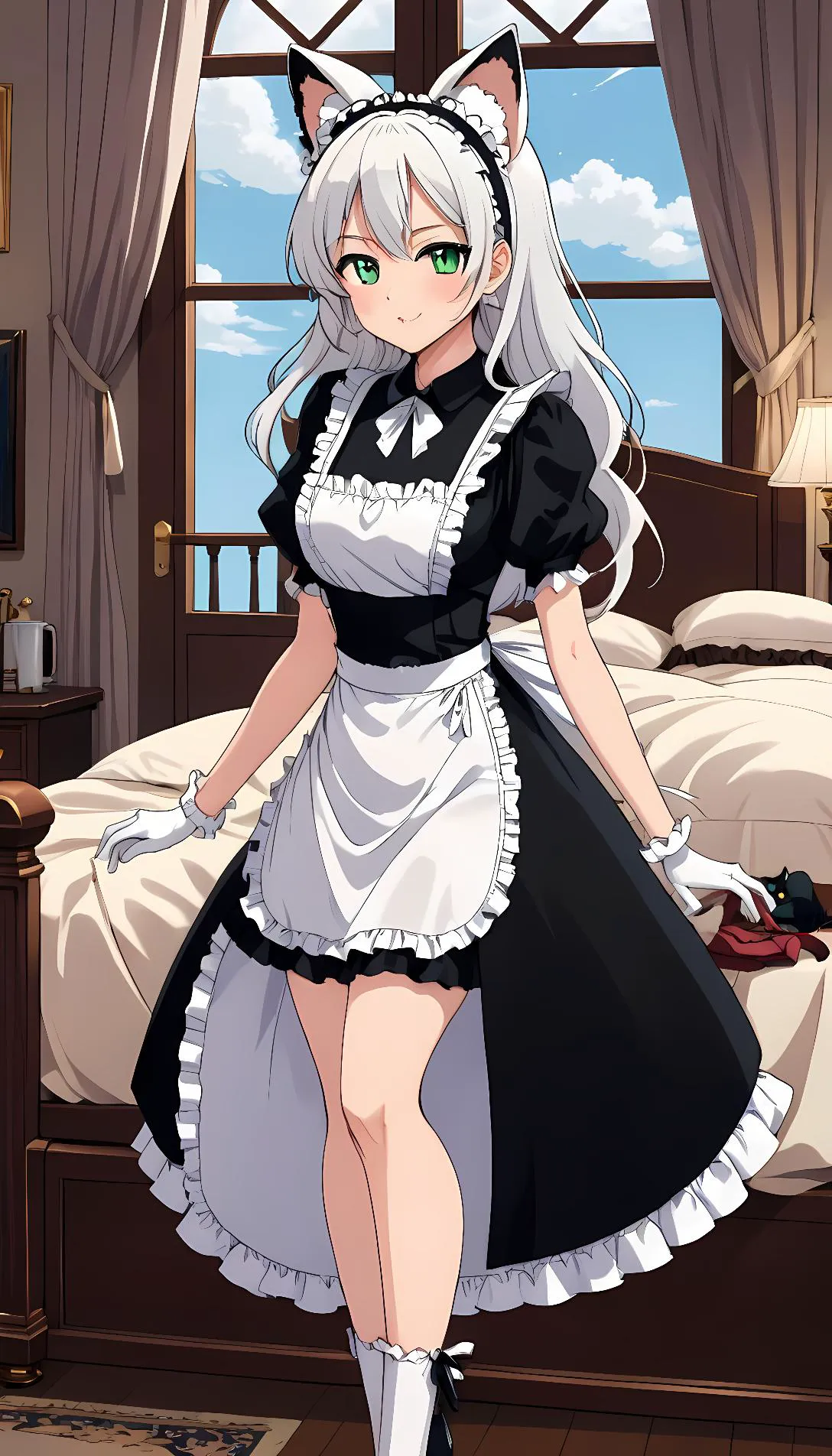 Museland-Midnight Maid Mischief-ForbiddenRomance-BustyCatgirlMaid