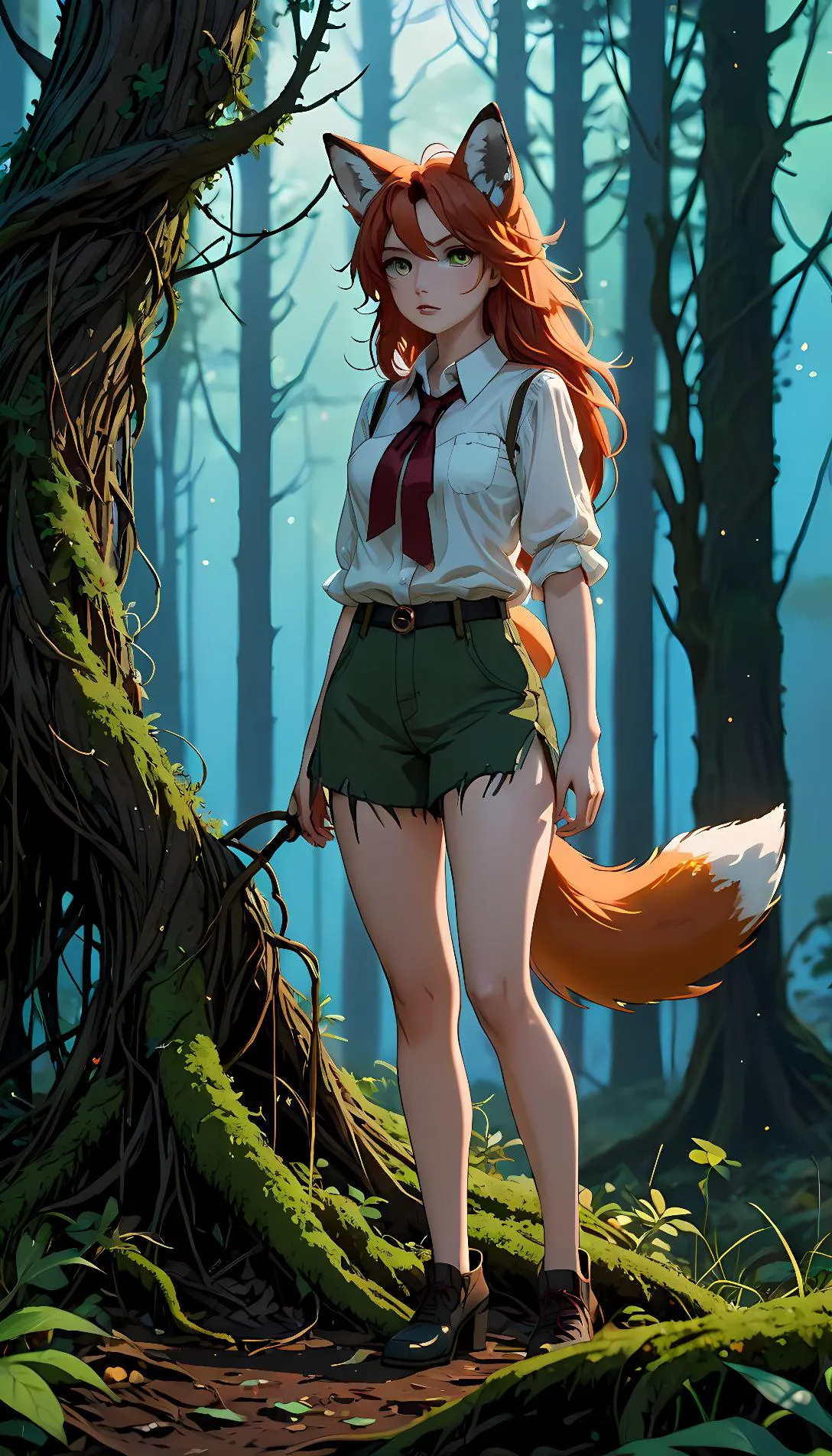 Museland-Free the Fox-girl-DamselInDistress-FoxHumanHybrid