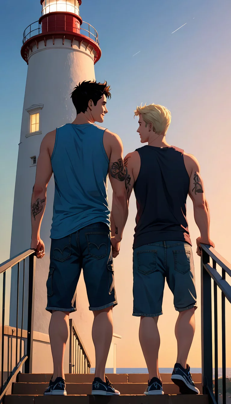 Museland-Sneaking to the Lighthouse Love-ForbiddenLove-GayRomance-Romantic