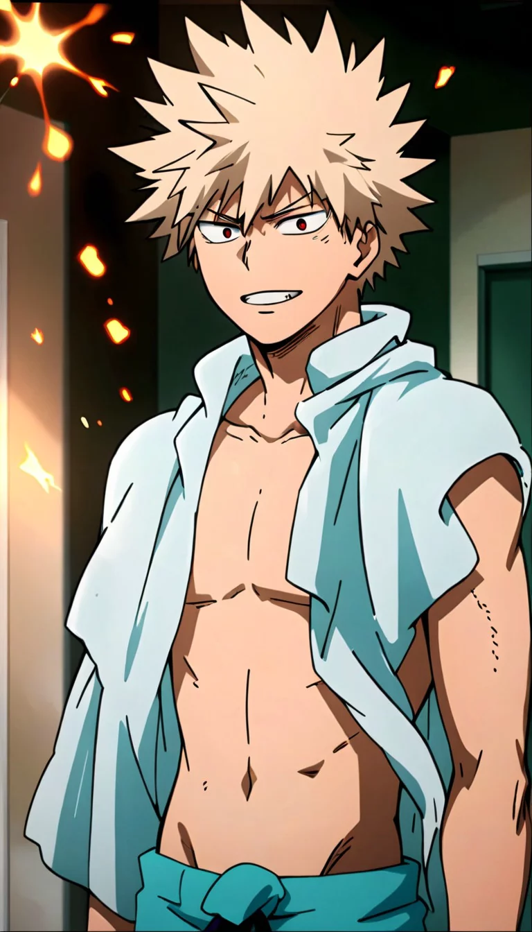 Museland-Exploding Towel Tease-AccidentalVoyeurism-MyHeroAcademia