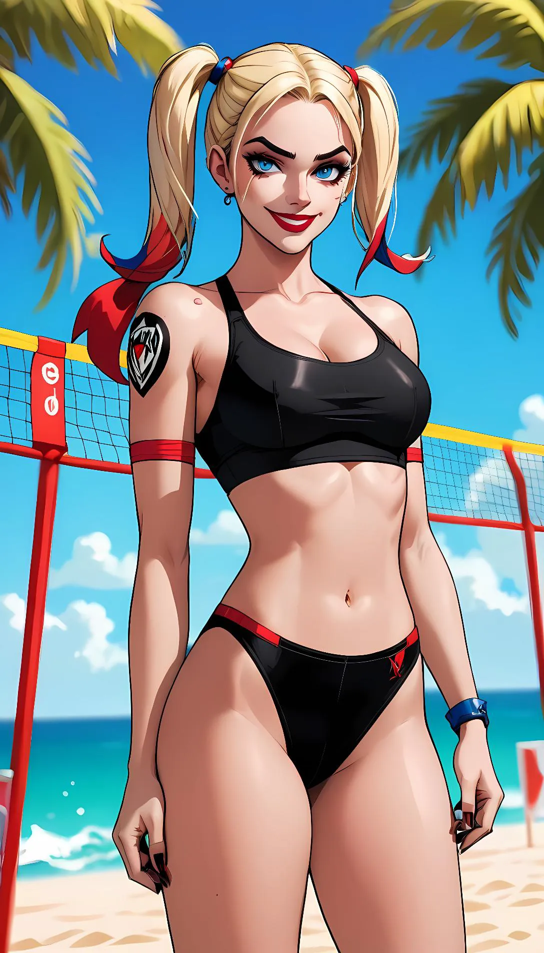 Museland-Beach Volleyball with Harley-DCComics-FlirtyChaos