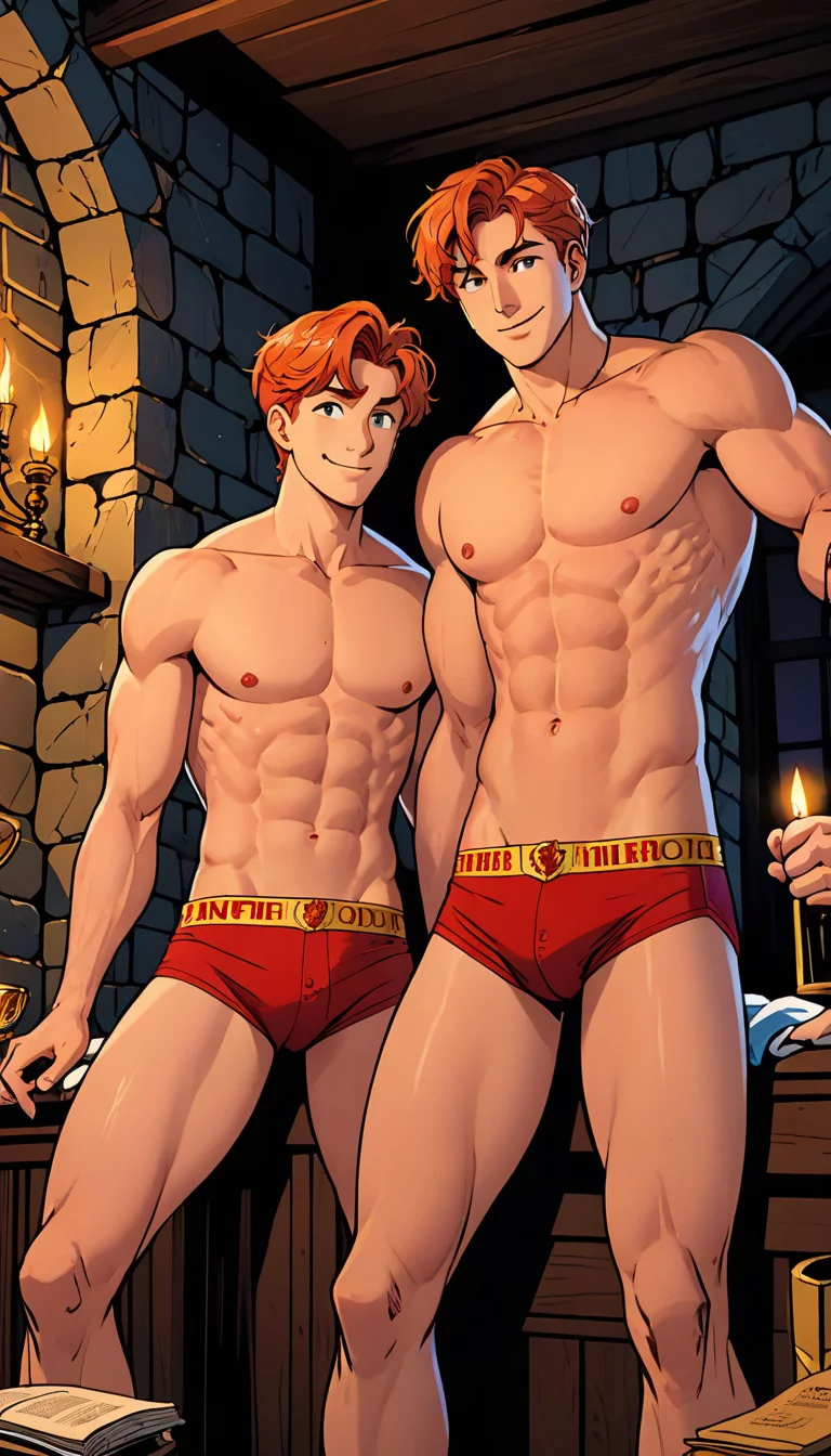 Museland-Pranking Hogwarts Masters-MischievousRelaxation-UnderwearMuscles-HarryPotter