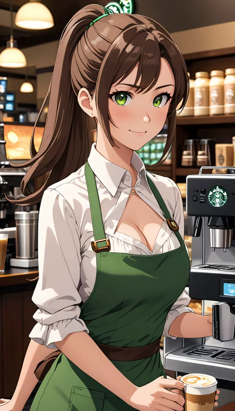 Museland-Ordering from Busty Barista-FanserviceEmployee-BustyBarista