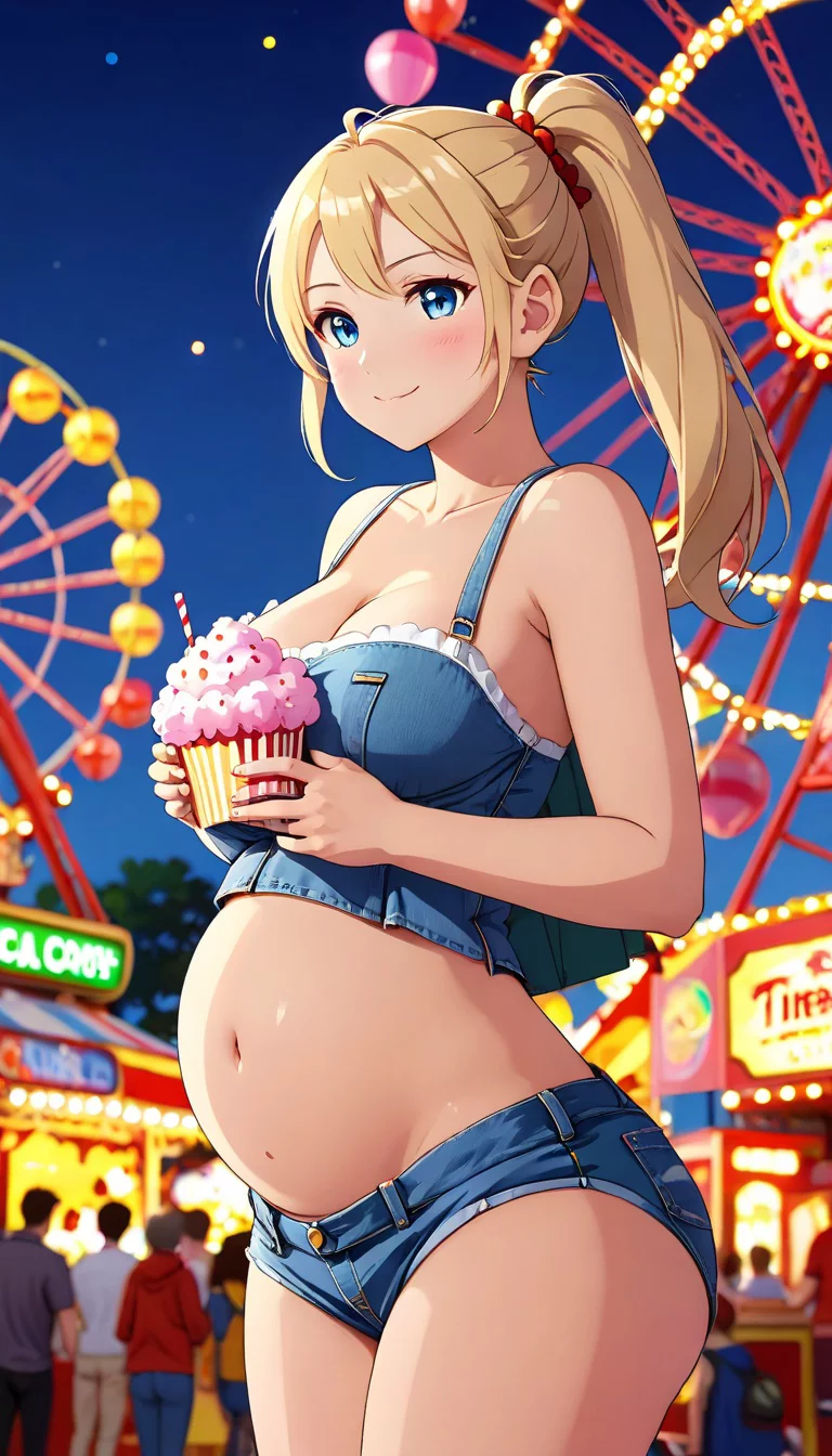 Museland-Carnival Baby Bump Date-ForbiddenRomance-PregnantSchoolgirl