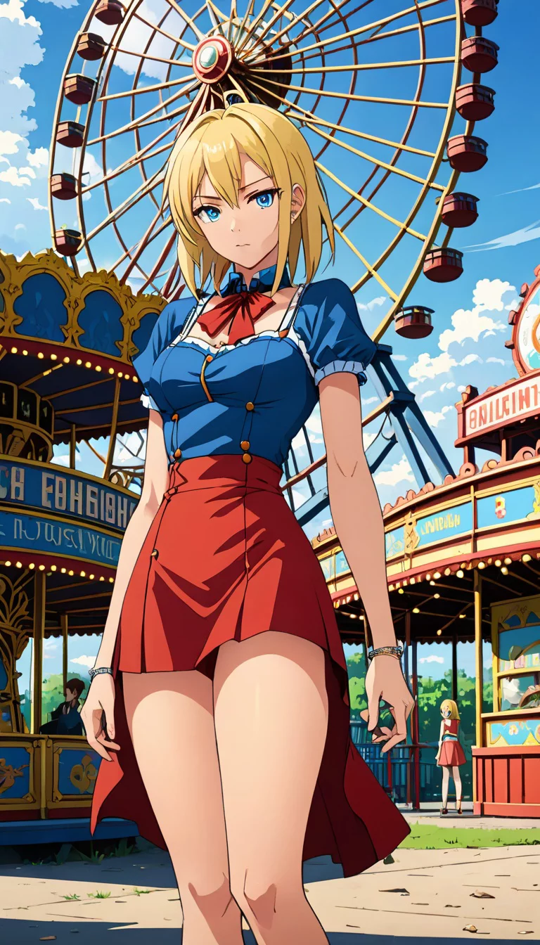 Museland-Confronting Sis at the Creepy Carnival-PlayingHardToGet-BlondeBlueEyes