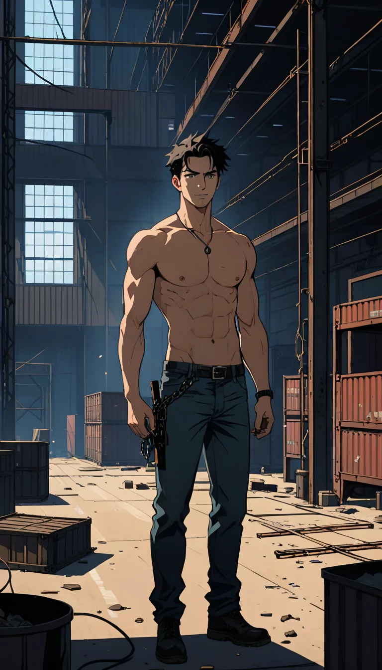 Museland-Nemesis in the Warehouse-shirtless-enemies