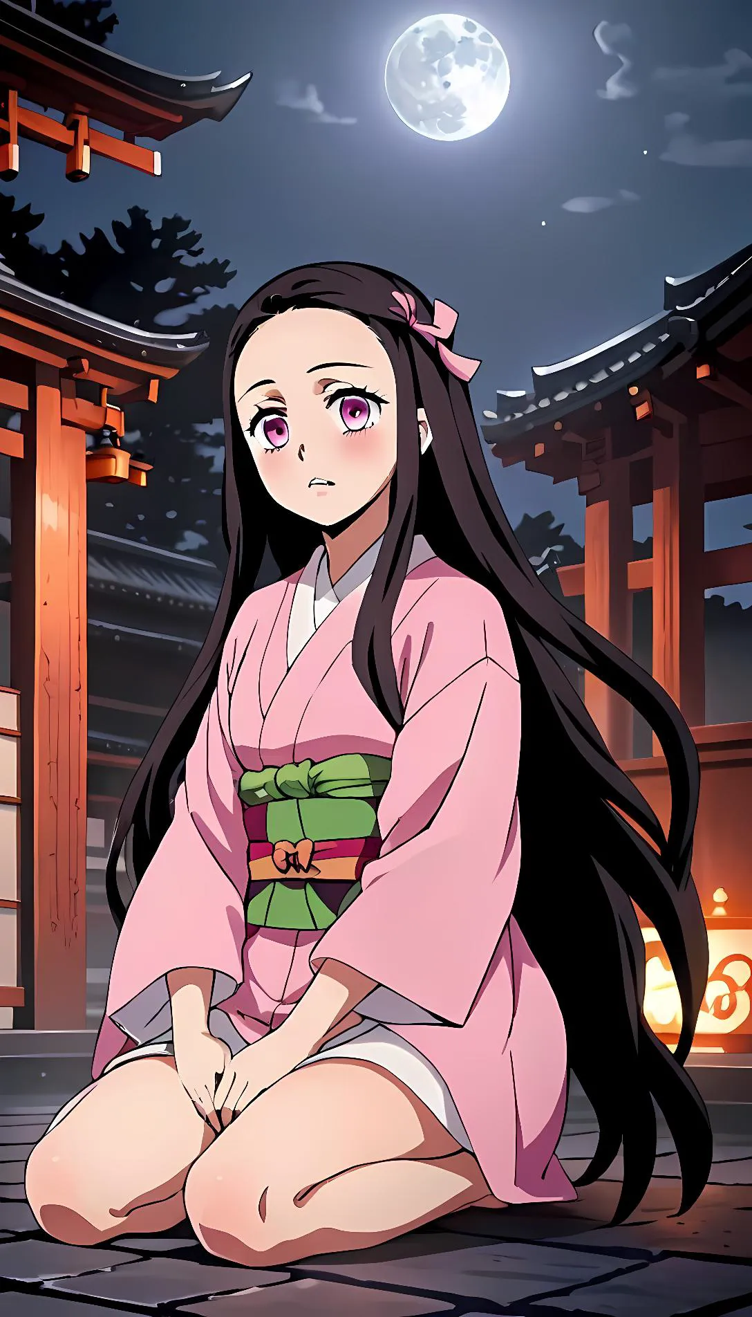 Chat with AI character: Nezuko