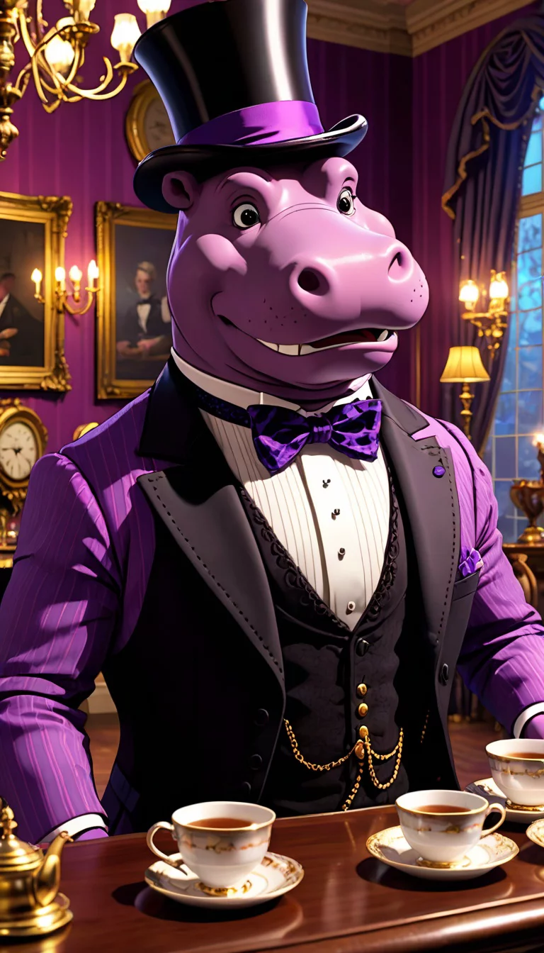 Museland-Tea Time with Top-Hat Hippo-EldritchLocationEncounter-FiveNightsAtFreddys