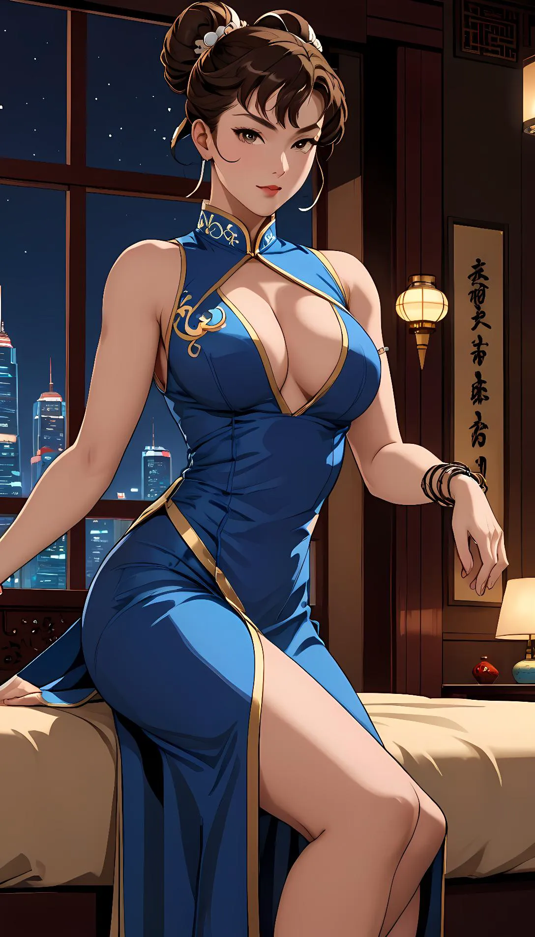 Chat with AI character: chun li