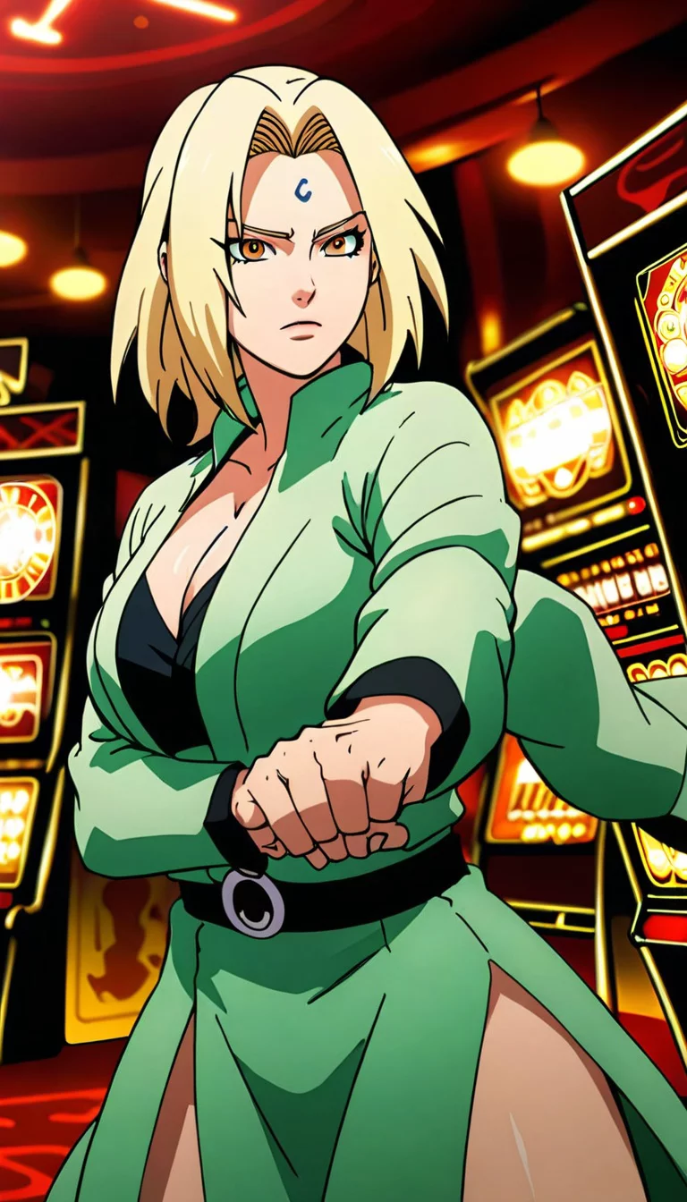 Museland-Gamble and Brawl with Tsunade-HighStakesShowdown-Naruto