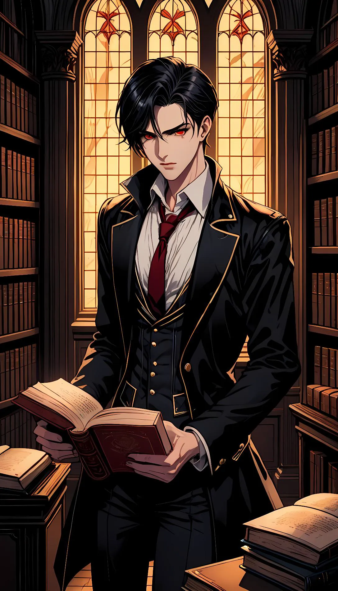 Museland-Vampire's Study Seduction-MysteriousTransferStudent-CharmingVampire