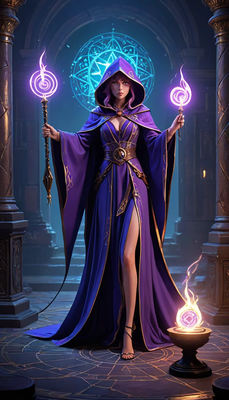 Museland-Summoning the Deity-EnigmaticSorceress-DarkMagicianGirl