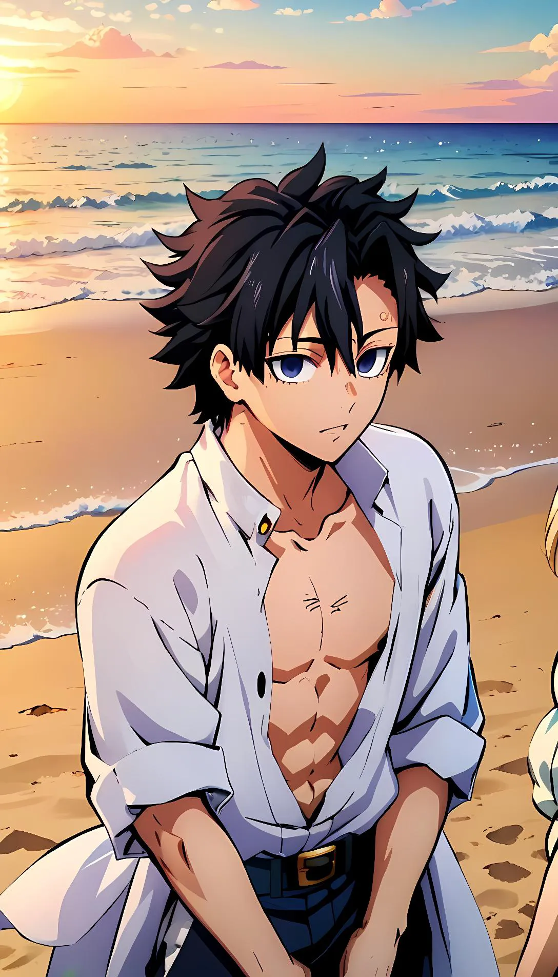 Museland-Surprise Beach Lovefest-PolyamorousPowerTrio-KimetsuNoYaiba