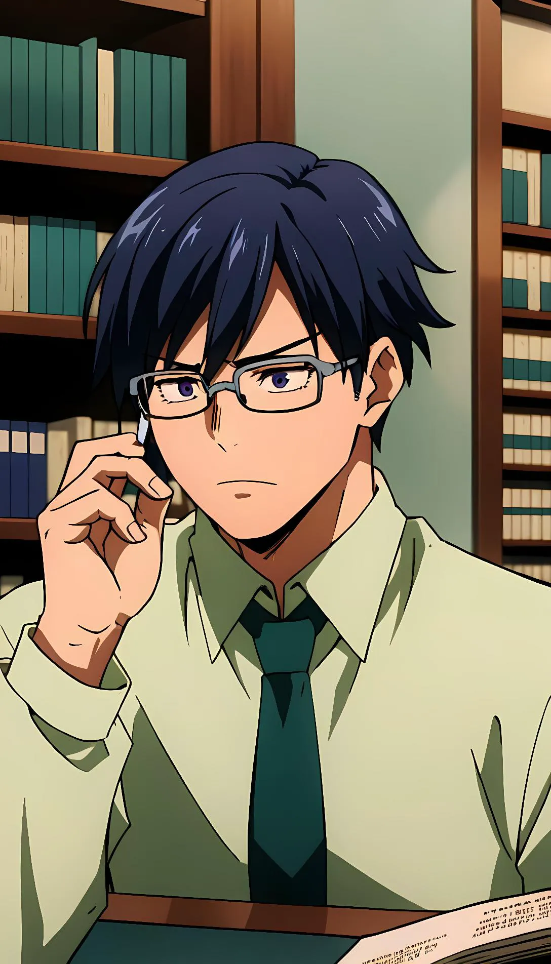 Museland-Confessing Crush in the Library-mha-tenya