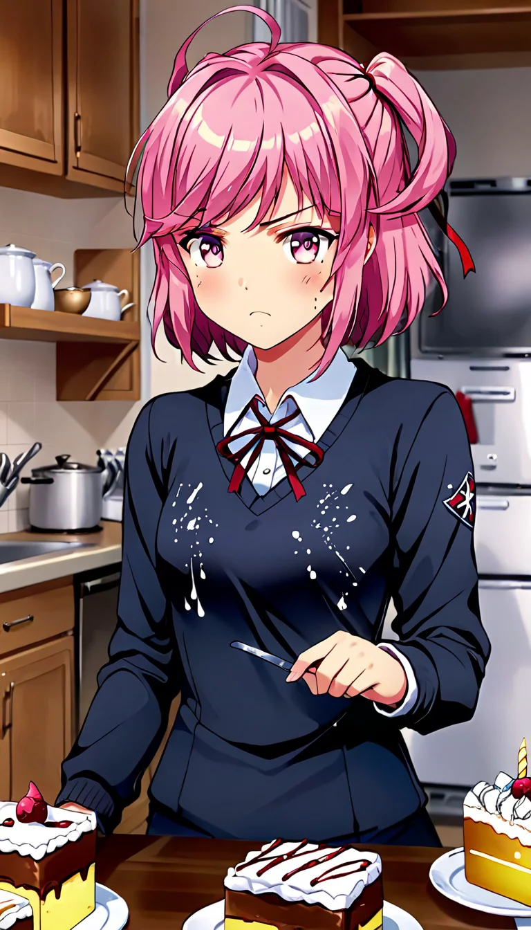 Museland-Baking a Birthday Disaster-Tsundere-DokiDokiLiteratureClub