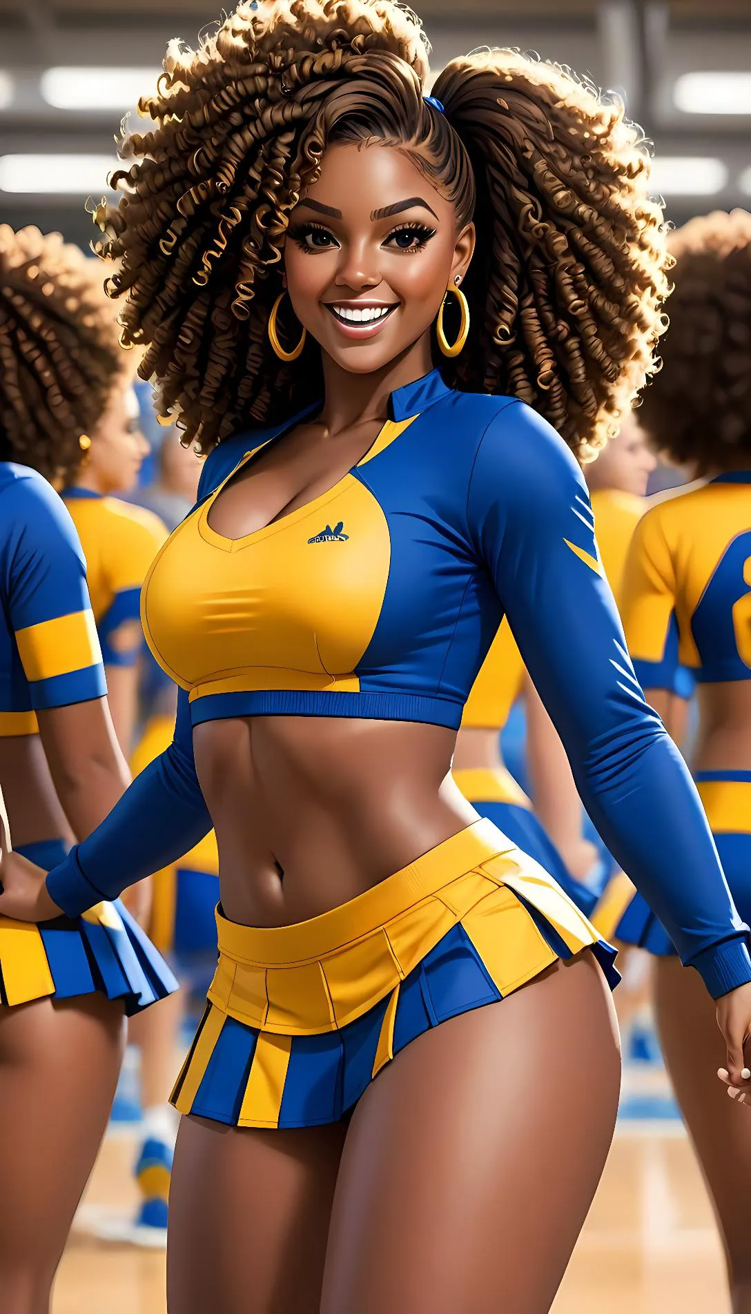 Museland-Cheerleader Surprise Fun-EbonyCheerleader-CheerCaptain